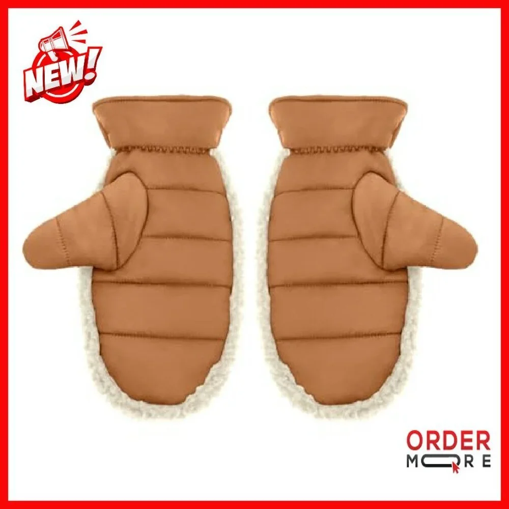 Women's Water-Resistant Winter Mittens, Polyester Insulated, Nylon Shell